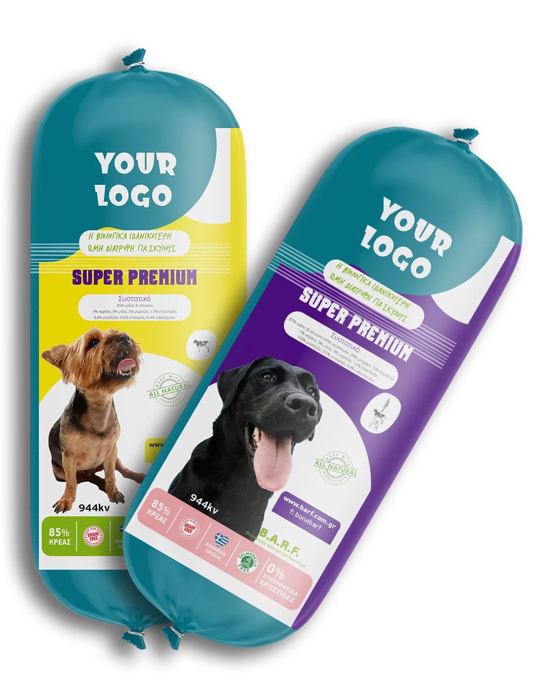 BONE BARF sausages new design